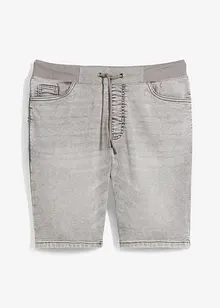 Bermuda en jean à taille élastiquée, Regular, bonprix
