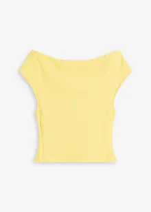 T-shirt col Bardot, 100% coton, bonprix
