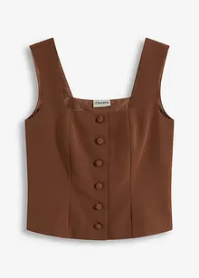 Top blouse boutonné, bonprix