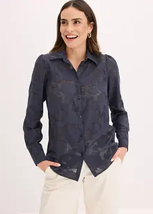Blouse en crêpe jacquard, bonprix