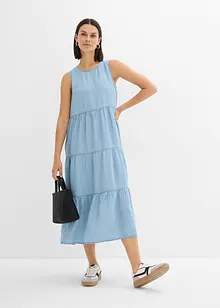 Robe midi en Lyocell lisse, bonprix