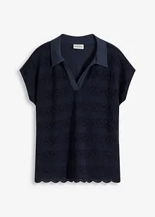 Polo avec dentelle, bonprix