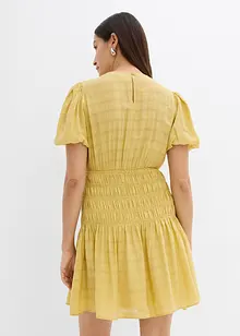 Robe courte smockée, bonprix