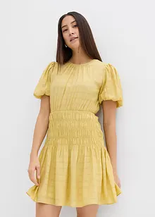 Robe courte smockée, bonprix