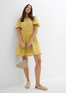 Robe courte smockée, bonprix