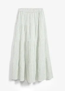 Jupe longue rayée, 100% coton, bonprix