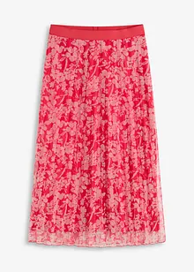 Jupe plissée en jersey mesh, bonprix
