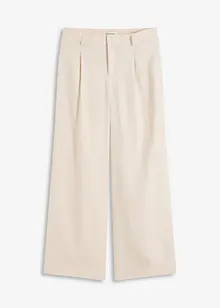 Pantalon palazzo en lin mélangé, bonprix