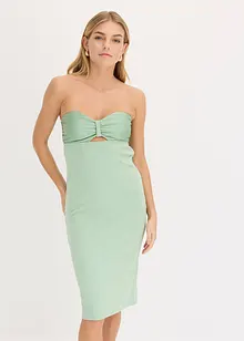 Robe bustier en satin brillant, bonprix
