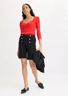 Bermuda avec boutons décoratifs, bonprix