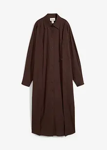 Robe-chemise oversize en viscose mélangée, bonprix