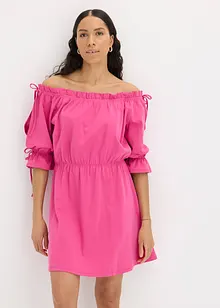 Robe en jersey à col Bardot, bonprix