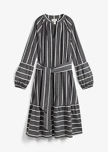 Robe midi rayée, 100% coton, bonprix