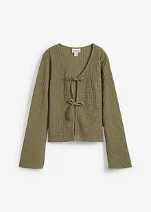 Gilet en crêpe jersey texturé, bonprix