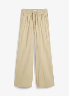 Pantalon palazzo 100% coton, bonprix