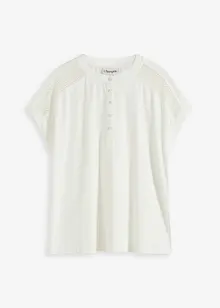 T-shirt à empiècement dentelle, bonprix