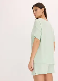 Pyjashort avec T-shirt oversize en viscose, bonprix