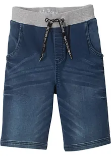 Bermuda en molleton aspect jean, Regular, bonprix