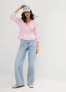 Blouse froncée avec des coutures élastiques, bonprix