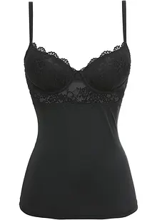 Caraco soutien-gorge en matière microfibre lisse, bonprix