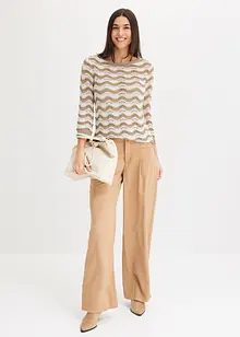 Pull en maille ajourée, bonprix