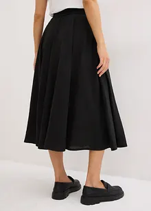 Jupe midi, taille élastiquée, bonprix