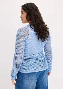 Gilet en maille ajourée, bonprix