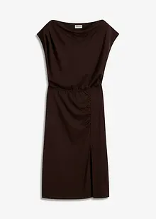 Robe asymétrique en jersey avec fronces, bonprix