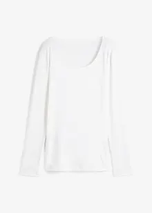 T-shirt manches longues 100% coton à col rond, bonprix