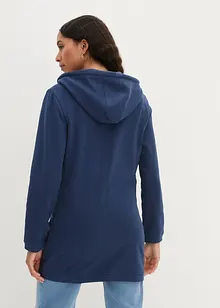 Long sweat zippé avec poches zippées, bonprix