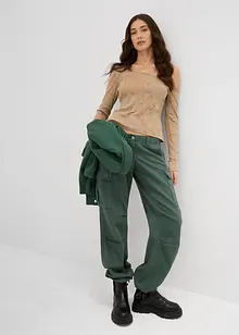 Pantalon cargo 100% coton, bonprix