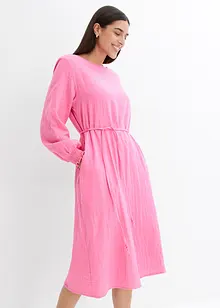Robe en gaze de coton avec poches, bonprix