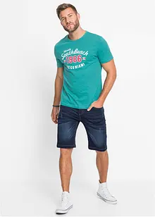 Bermuda confortable en jean et molleton, Regular, bonprix