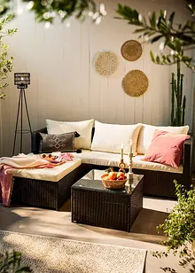 Coussin déco brodé avec glands, bonprix