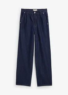 Jean droit taille haute, peu extensible, bonprix