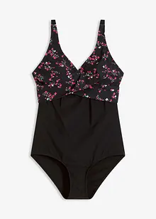 Maillot 1 pièce sculptant, maintien léger, bonprix