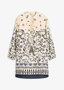 Robe courte bohème, aspect lin, bonprix