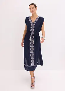 Robe midi bohème avec broderie, bonprix