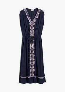 Robe midi bohème avec broderie, bonprix