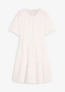 Robe en gaze de coton à broderies anglaises, bonprix