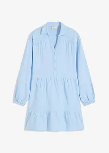 Robe courte étagée en gaze de coton, bonprix