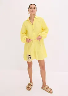 Robe courte étagée en gaze de coton, bonprix