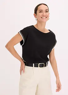 T-shirt à bordure contrastante, bonprix