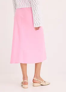 Jupe midi en satin, bonprix