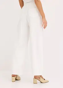 Pantalon à pinces en twill de coton, bonprix