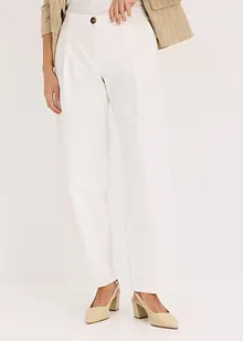 Pantalon à pinces en twill de coton, bonprix