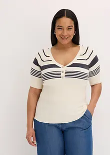 Pull en fine maille avec boutons décoratifs, bonprix