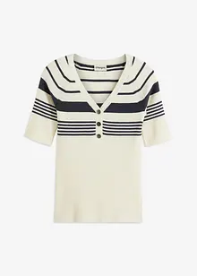 Pull en fine maille avec boutons décoratifs, bonprix