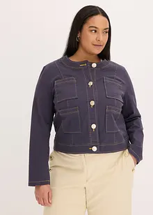 Veste en twill à boutons décoratifs, bonprix