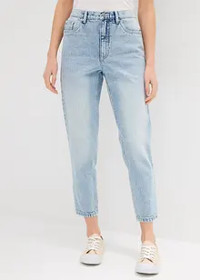 Jean mom taille haute, raccourci, peu extensible, bonprix